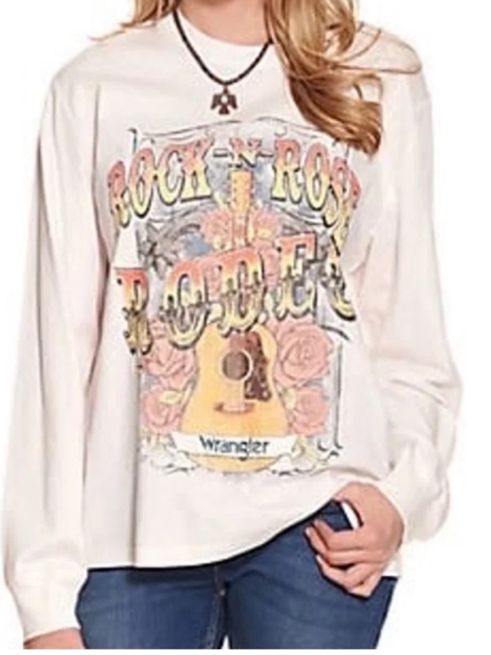 Wrangler Retro XXLarge Shirt Rock-N-Rose Rodeo long sleeve 100% cotton NWT